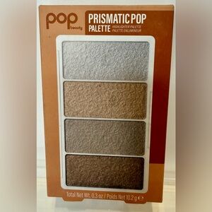 Pop Beauty Prismatic Pop Highlighter Palette - Silver, Gold, Brown